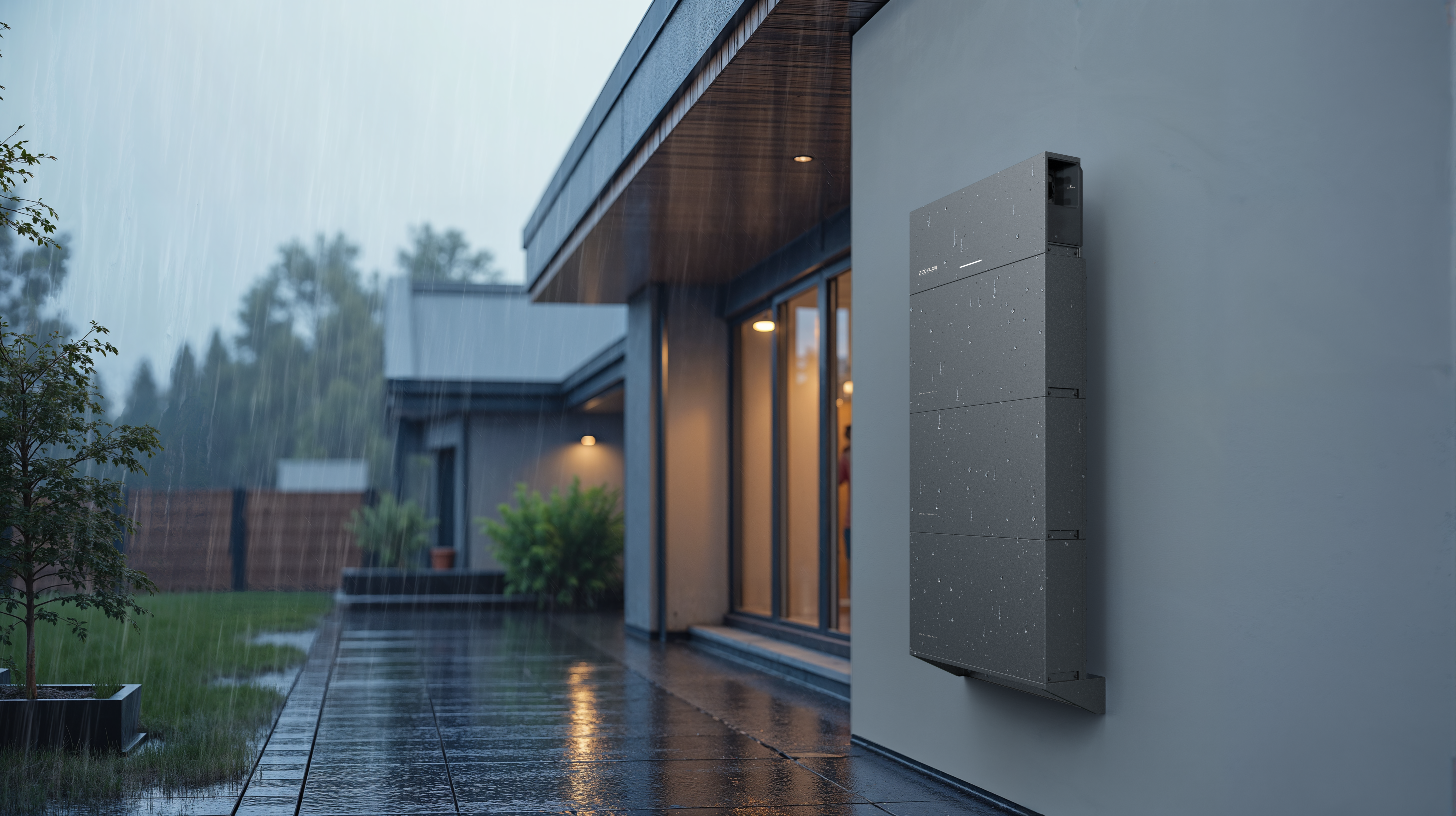 Instalación real de batería EcoFlow en sala técnica